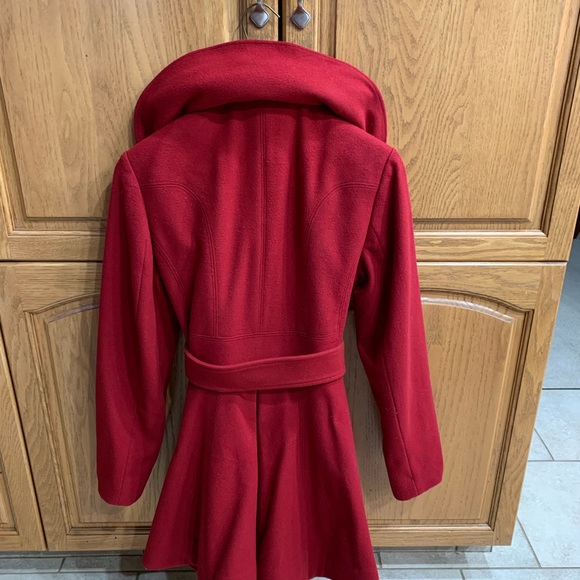 Laundry by Shelli Segal Red Wool Coat - Picture 5 of 8
